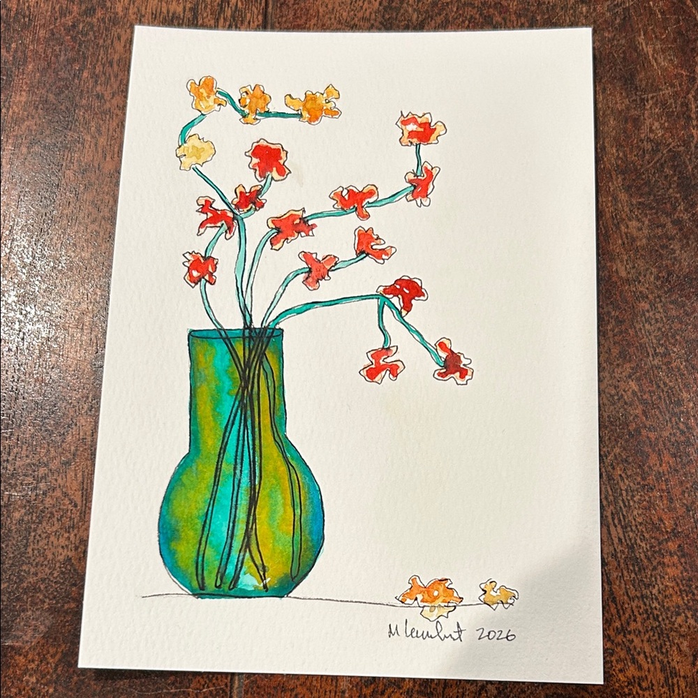 Original watercolor 5”x7”
